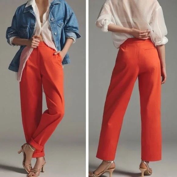 ✨Anthropologie Exquise Rolled-Hem Chinos✨ - Picture 1 of 11